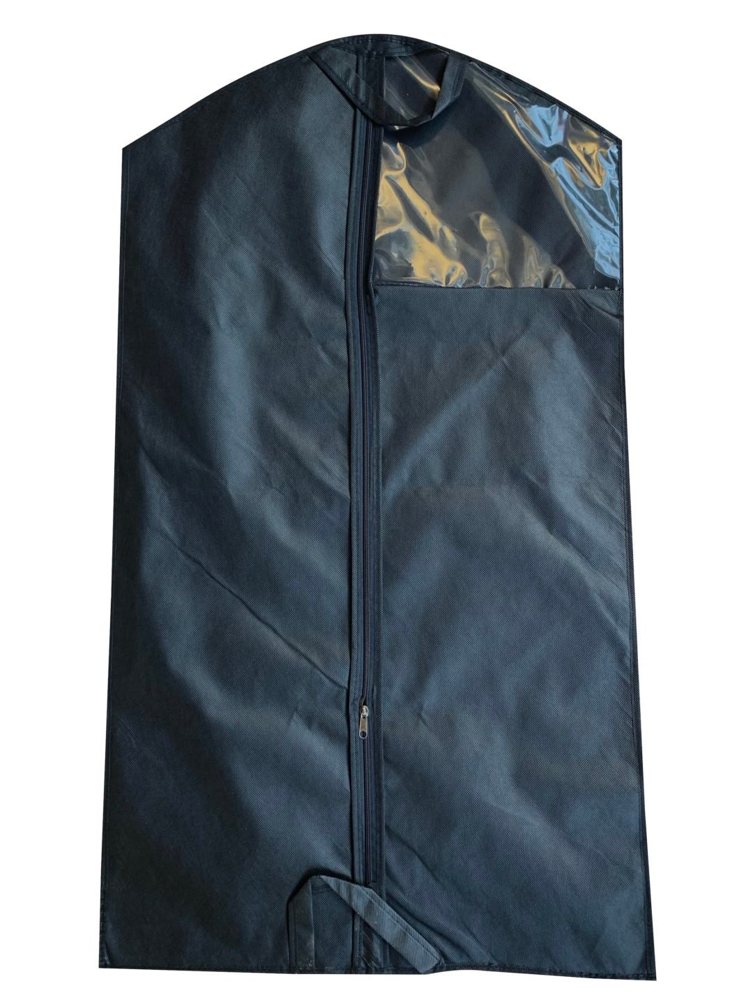 FoiiLiio Borsa Porta Abiti, 6 Pezzi 100 x 60 cm PEVA Lavabile Buste per Abiti, Custodia Porta Abiti con Cerniera, Copriabiti Antipolvere Antitarme, per Camicia Cappotti Giacca Porta Abito (Nero